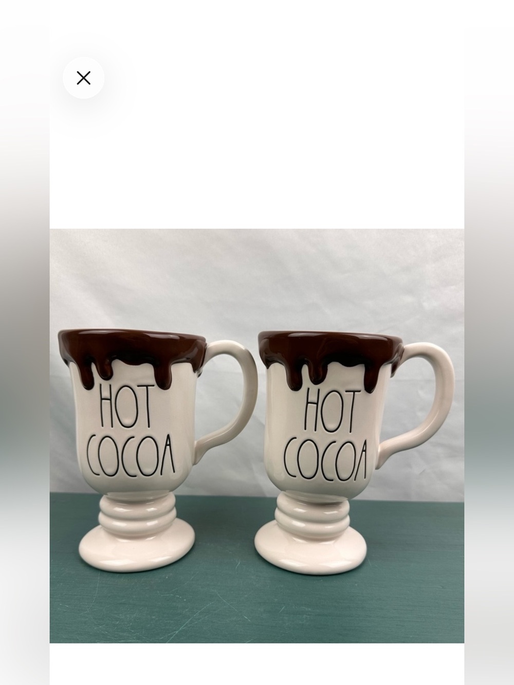 NWT Rae dunn two cocoa mugs Christmas winter